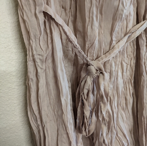 My Pretty Angel Ruffled Broomstick Style Tan Dress Size Large - Picture 5 of 8